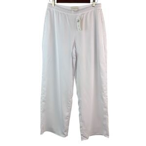 NWT Abercrombie & Fitch women’s white pull on wide leg pants size small short